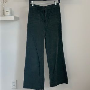 High Waisted Cord Crops